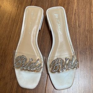 Betsey Johnson Bride Slides